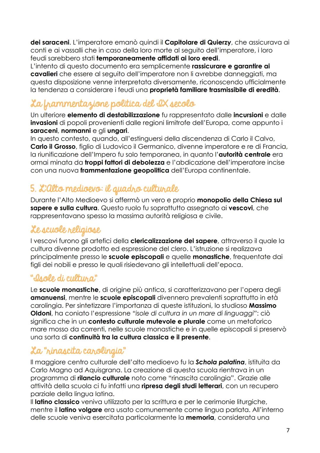 il Medioevo
1. "Problema storico"
Il termine Medioevo è comunemente usato per indicare il periodo intermedio tra
l'età antica e quella moder