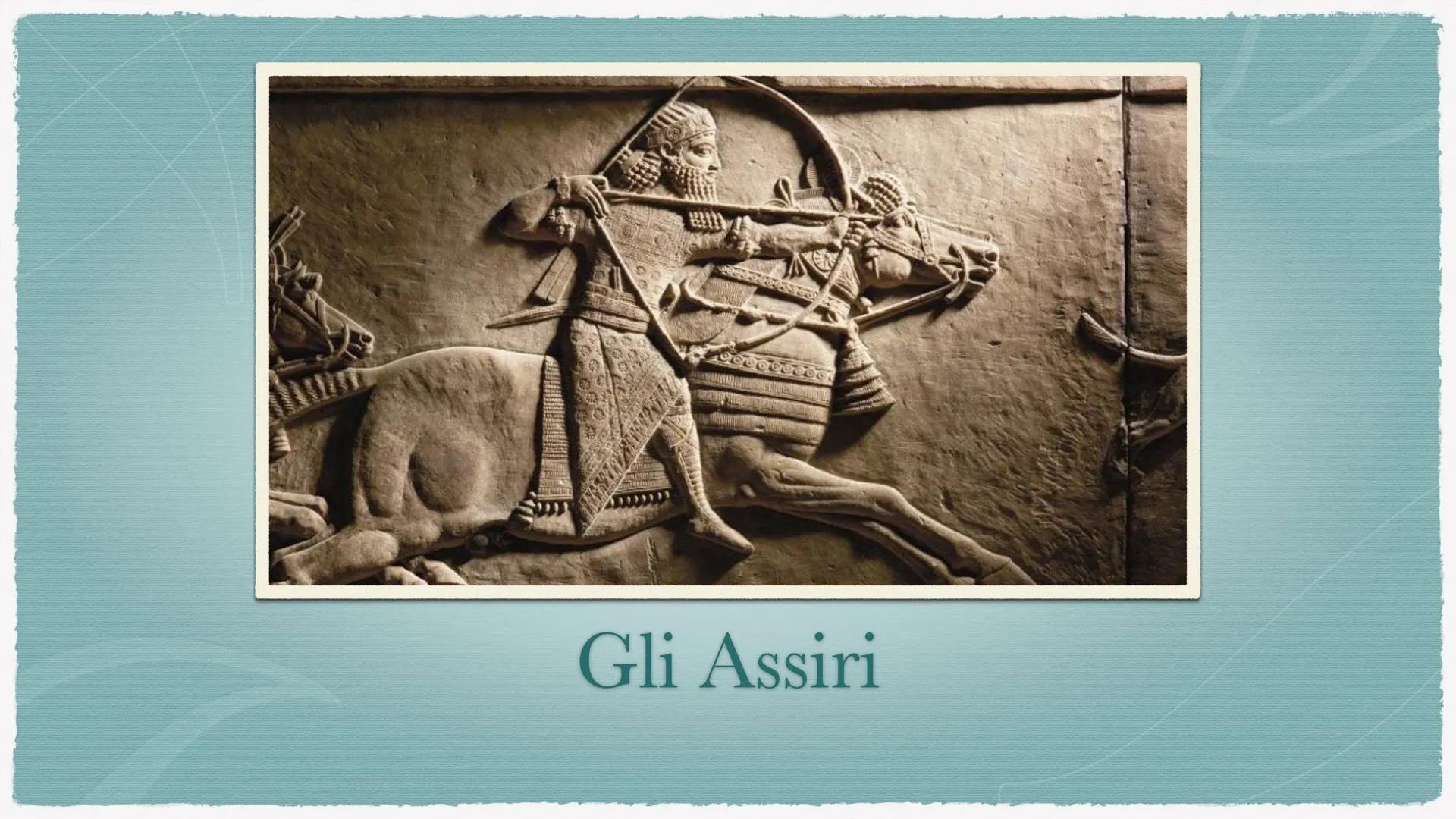 Gli Assiri Gli Assiri
Hattusa
* Furono un popolo di pastori nomadi di origine SEMITICA.
* Dove ebbero origine? Probabilmente nell'odierna SI