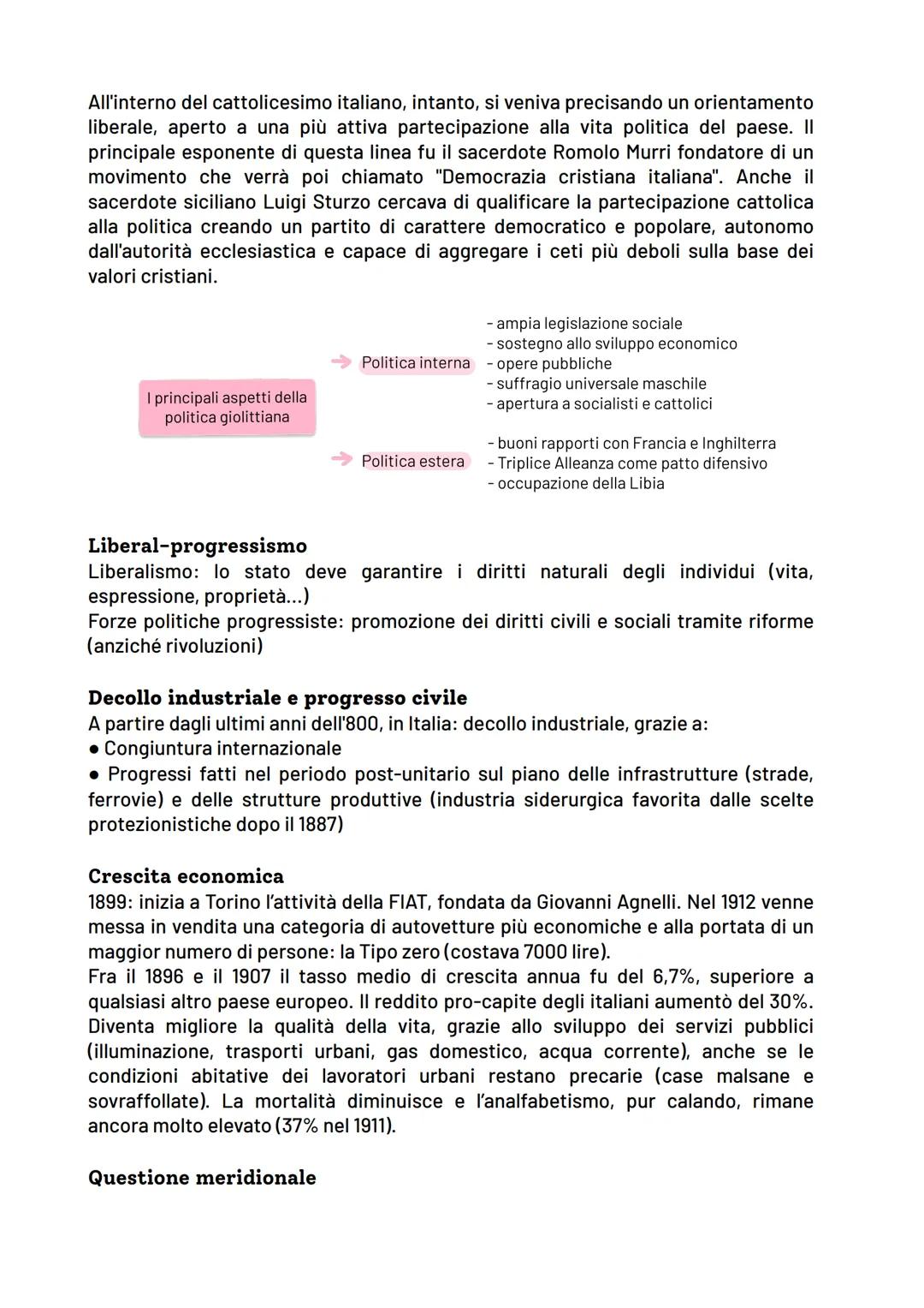Capitolo 2- L'età giolittiana
Le riforme sociali e lo sviluppo economico
Salito al trono nel 1900, Vittorio Emanuele III affidò il governo a