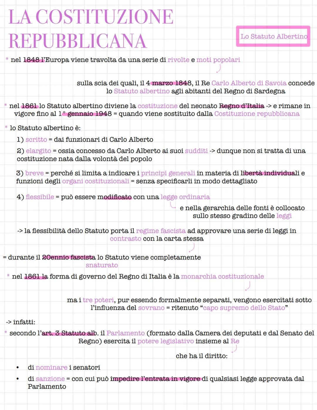 # LA COSTITUZIONE
# REPUBBLICANA

* nel 1848 l'Europa viene travolta da una serie di rivolte e moti popolari

Lo Statuto Albertino

sulla sc