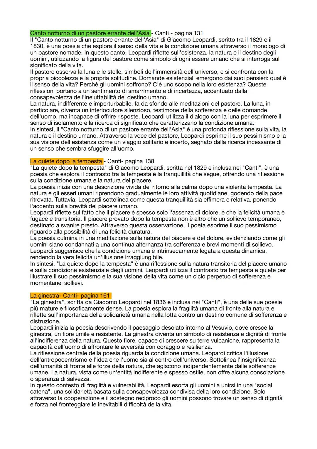 PROGRAMMA MATURA 2024
ITALIANO Come intendere l'evidenziatore?

- VERDE- Natura
- GIALLO- Esistenza
- NERO - Abbandono
- PETROLIO- Migrazion