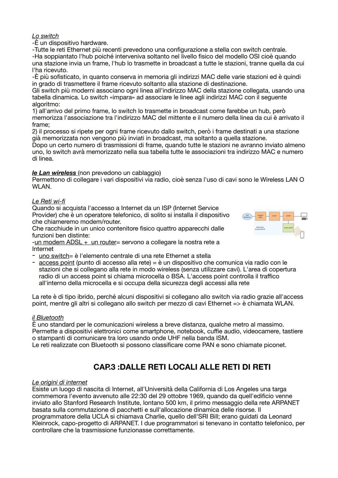 CAP. 1: LE ARCHITETTURE DI RETE
La comunicazione tra computer
II miglior simbolo della nostra epoca è lo smartphone che racchiude in un unic