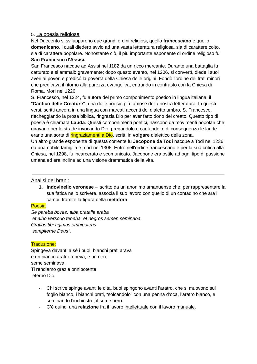 Le Origini della Letteratura italiana:

1. La nascita della lingua italiana
La nascita della lingua italiana, o lingua "volgare" (vulgus in 