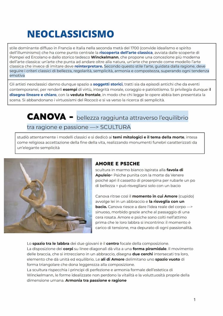 Know Programma arte 5 anno - Neoclassicismo, Romanticismo, Realismo thumbnail