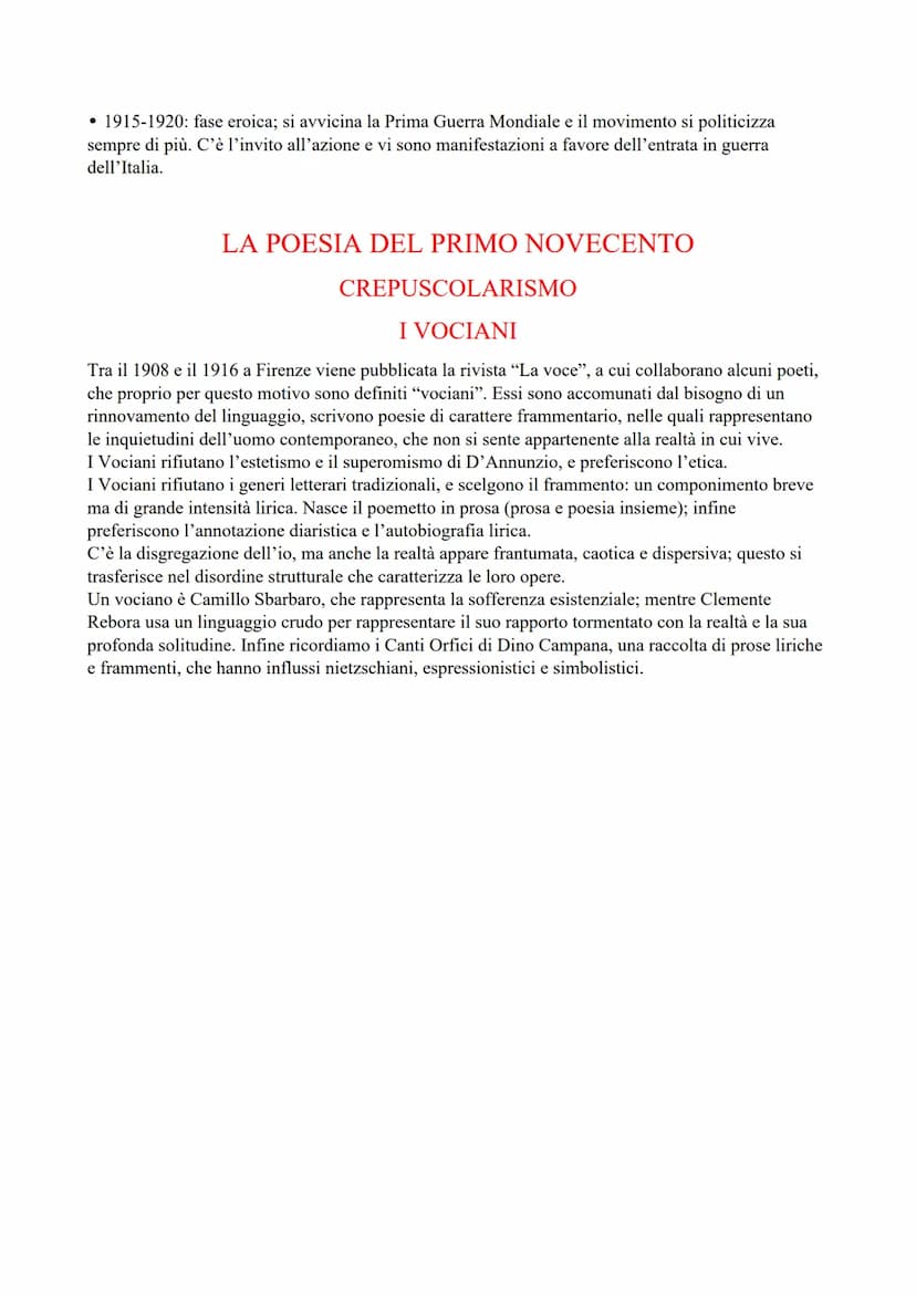 LE AVANGUARDIE STORICHE DEL NOVECENTO
Le avanguardie storiche sono movimenti artistici e letterari che si affermano in diversi paesi europei