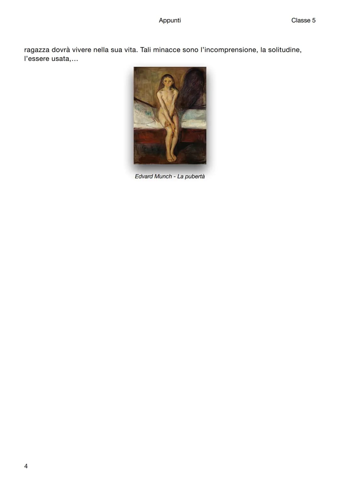 Appunti
Classe 5
Storia dell'arte
Edvard Munch
Vita e ideologia
È uno degli artisti più influenti del nuovo secolo. La secessione viennese, 