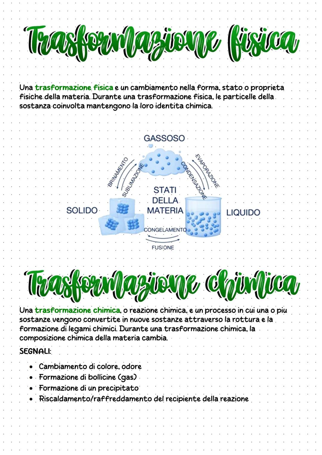 Chimica
La chimica e la scienza che studia la composizione, la struttura e la formazione
della materia. La materia e tutto cio che occupa un