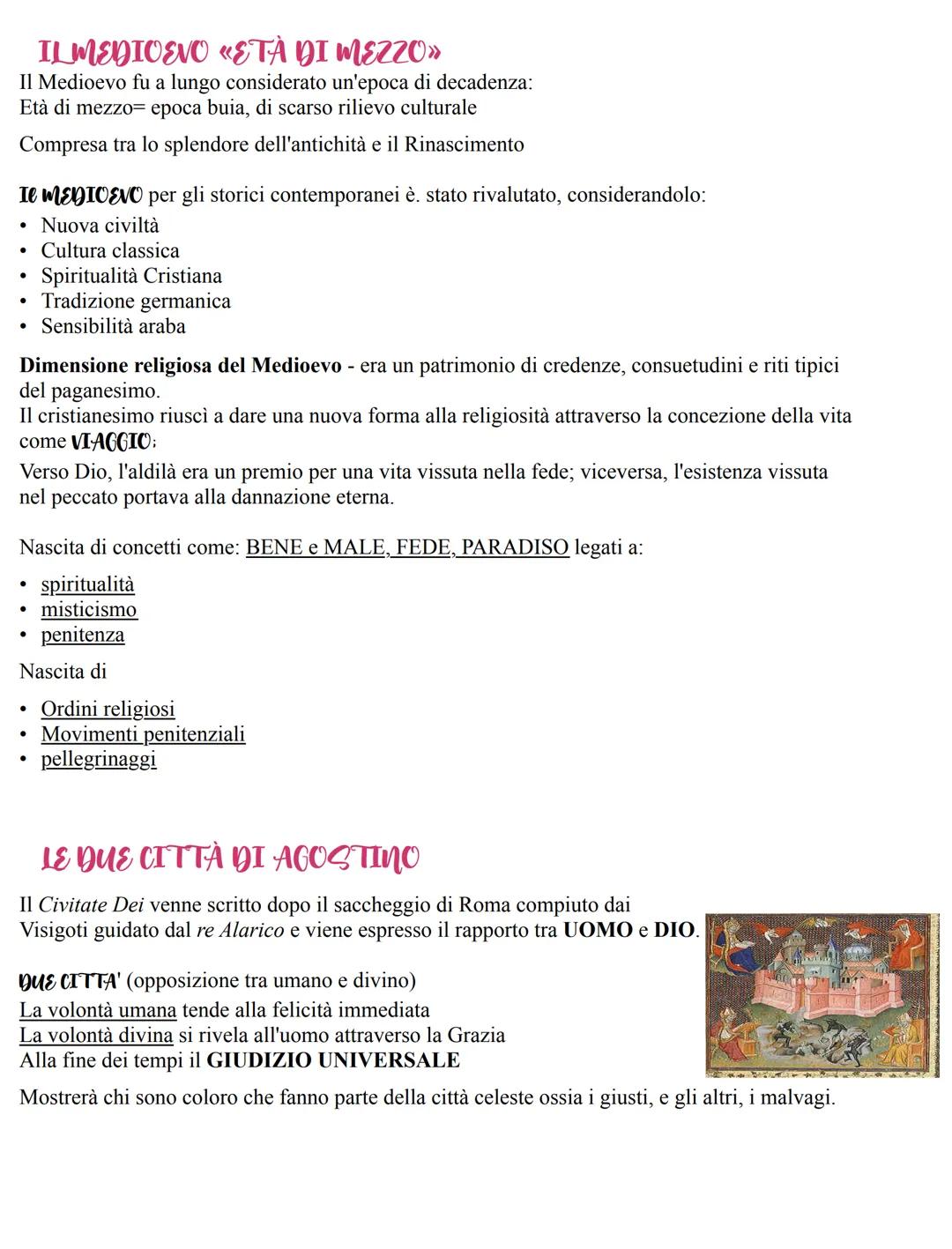 ILMEDIOEVO «ETÀ DI MEZZO»
Il Medioevo fu a lungo considerato un'epoca di decadenza:
Età di mezzo epoca buia, di scarso rilievo culturale
Com