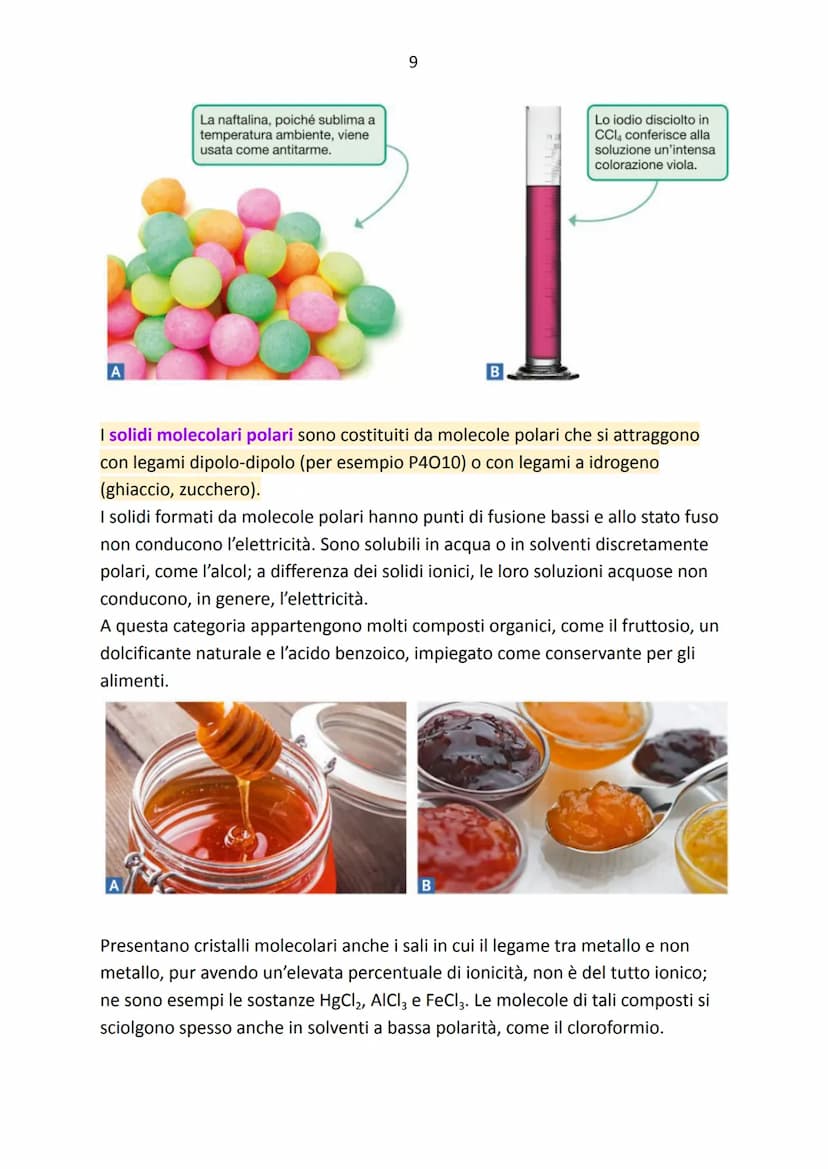 I legami intermolecolari
Argomenti:
→ Le forze intermolecolari
→ Solidi covalenti molecolari
→ Legami a confronto
→ Le proprietà intensive d