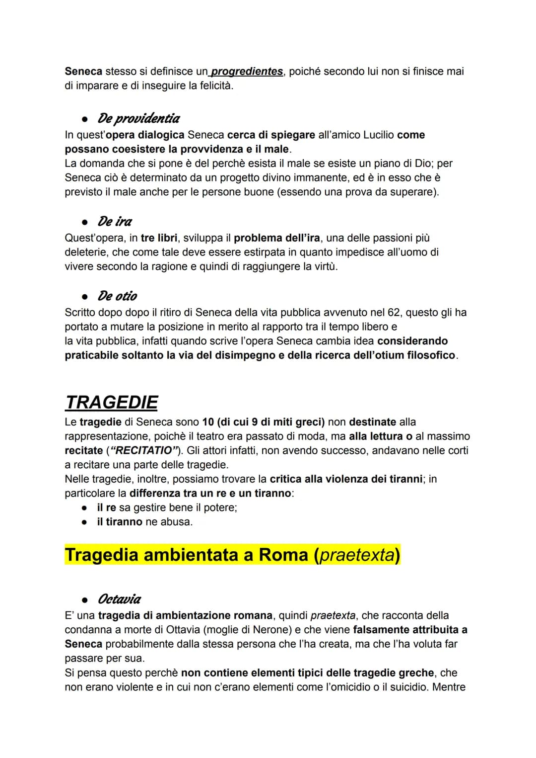 SENECA
• VITA
Seneca non era romano, ma spagnolo infatti nacque a Cordova nel 4 a.C. da una
ricca famiglia provinciale.
Arriva a Roma in seg