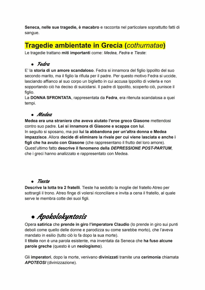 SENECA
• VITA
Seneca non era romano, ma spagnolo infatti nacque a Cordova nel 4 a.C. da una
ricca famiglia provinciale.
Arriva a Roma in seg