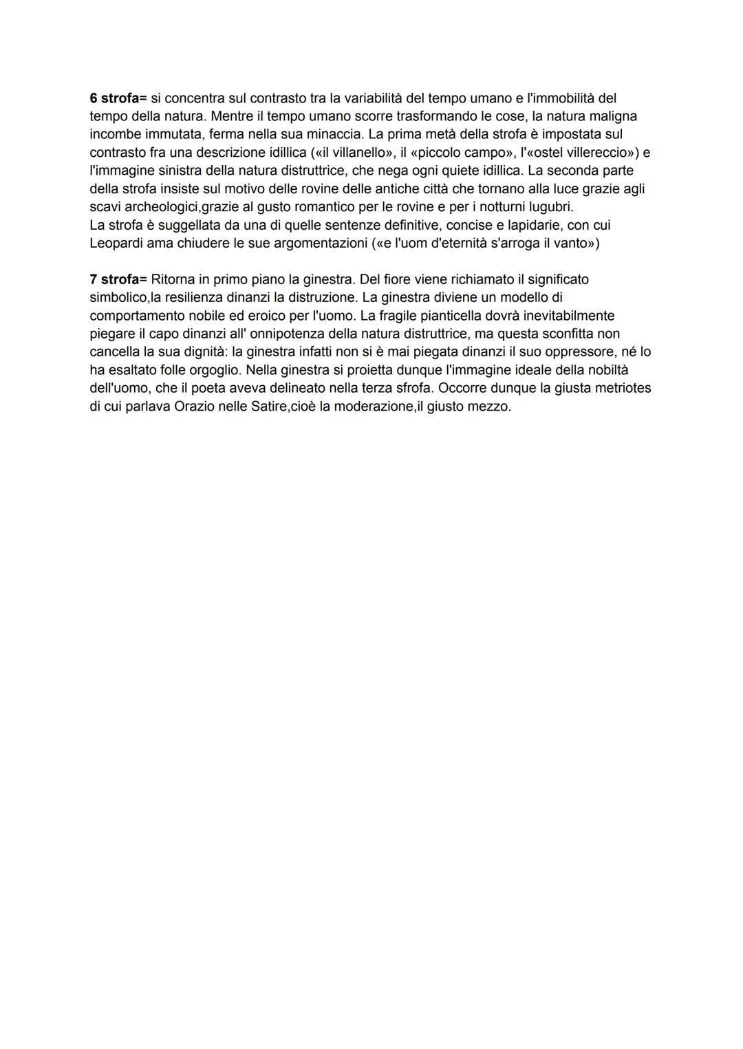 LA GINESTRA
È una canzone composta nella primavera del 1836, quando l'autore di Recanati si
trovava a Napoli da ormai tre anni
dà voce al su
