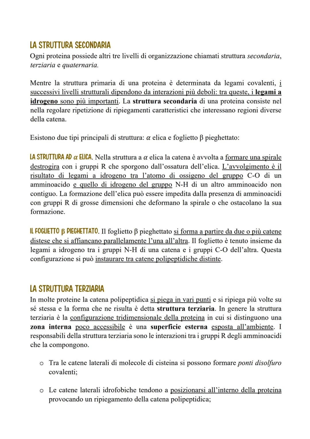 LE PROTEINE
LE CARATTERISTICHE E LE FUNZIONI DELLE PROTEINE
Le proteine sono polimeri formati da monomeri detti amminoacidi, uniti tramite
l