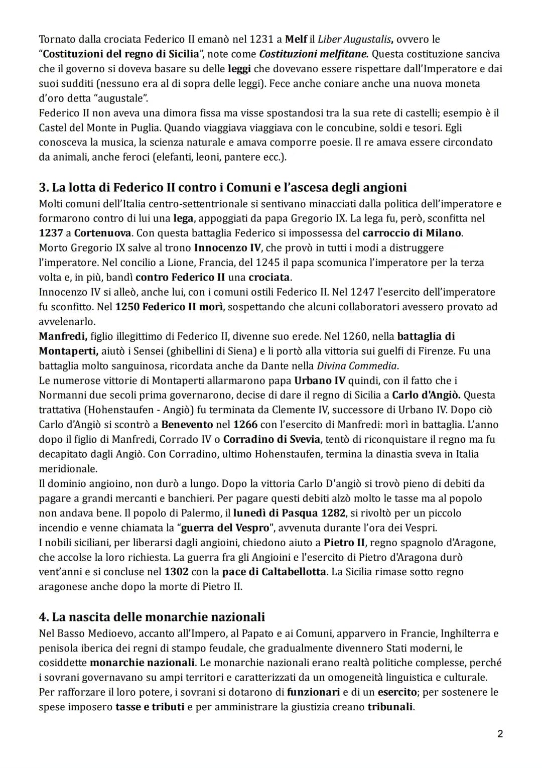 PAPATO, IMPERO E MONARCHIE NAZIONALI
1. Scontro tra Papato e Impero
Lo scontro tra Papato e Impero nacque dalla questione dell'investitura d