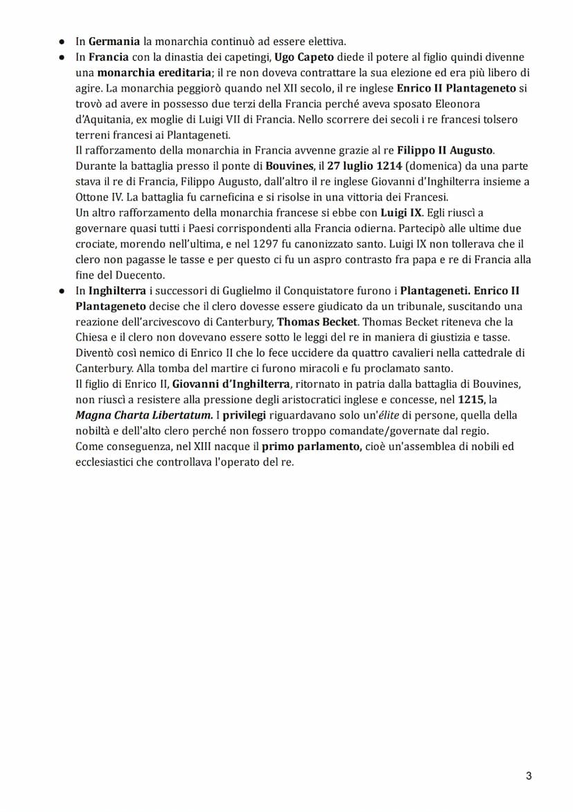 PAPATO, IMPERO E MONARCHIE NAZIONALI
1. Scontro tra Papato e Impero
Lo scontro tra Papato e Impero nacque dalla questione dell'investitura d