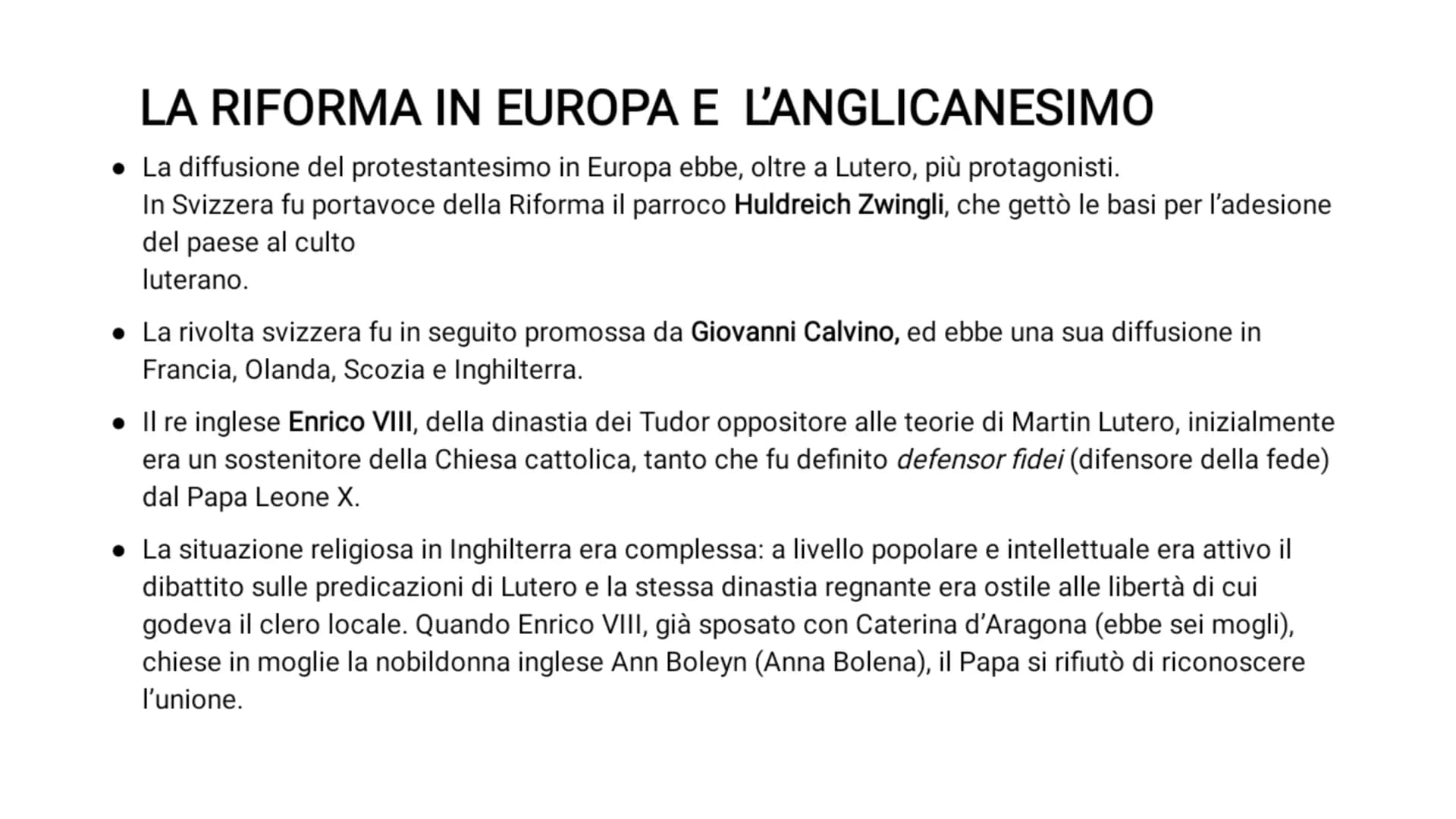 RIFORMA E CONTRORIFORMA INTRODUZIONE
La riforma protestante o luterana è il movimento religioso, con risvolti politici di tipo rivoluzionari