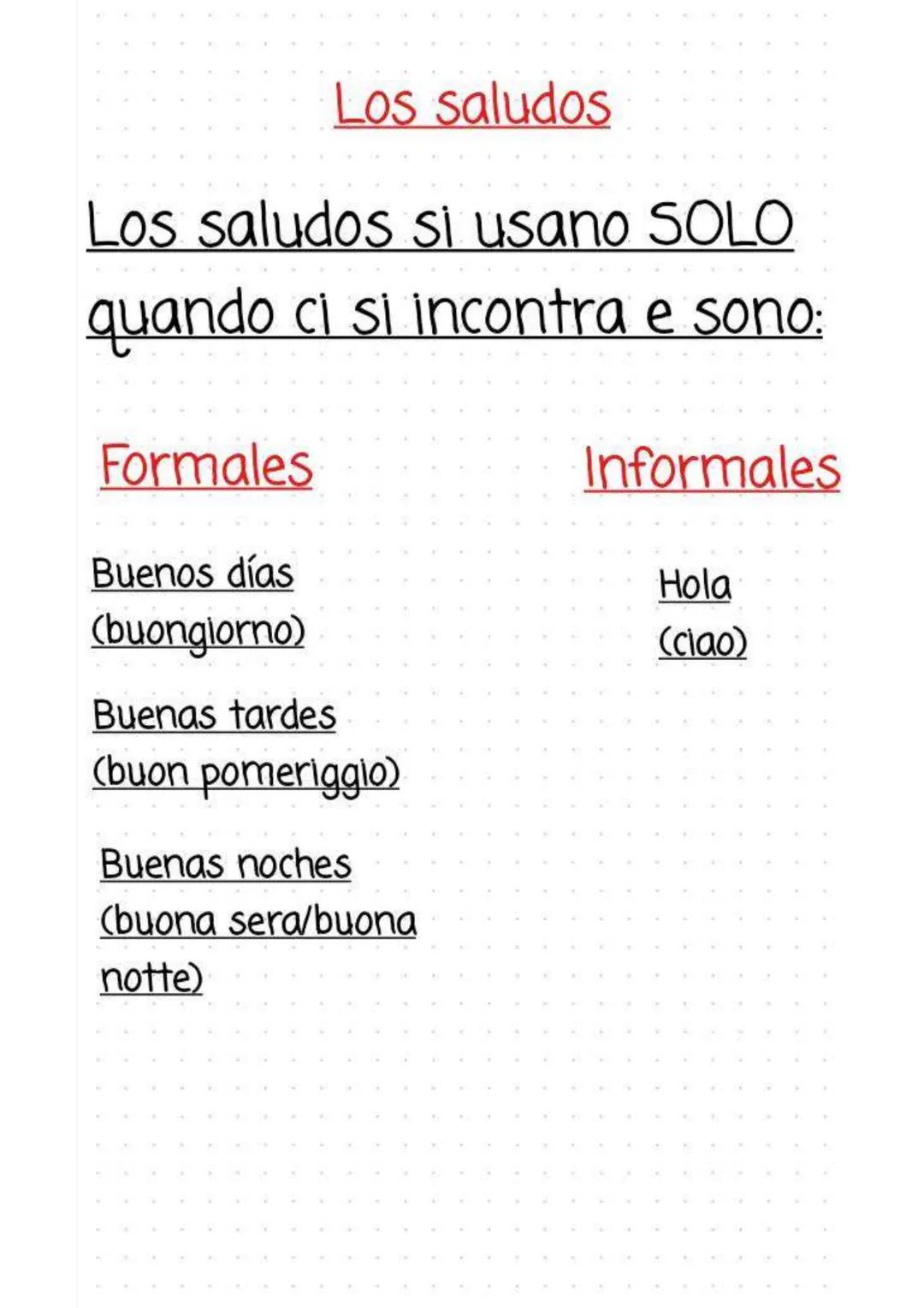 Saludos y despedidas
Quelli che noi in italiano
chiamiamo 'saluti', in
spagnolo si distinguono in
'saludos' e 'despedidas'
Los saludos y las