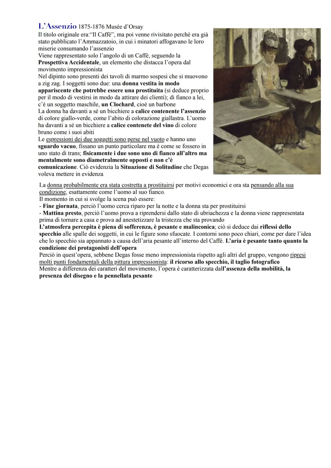 Impressionismo
Parigi 1860 1870
È un movimento artistico che vede un allontanamento dalla produzione accademica; infatti gli artisti ricerca
