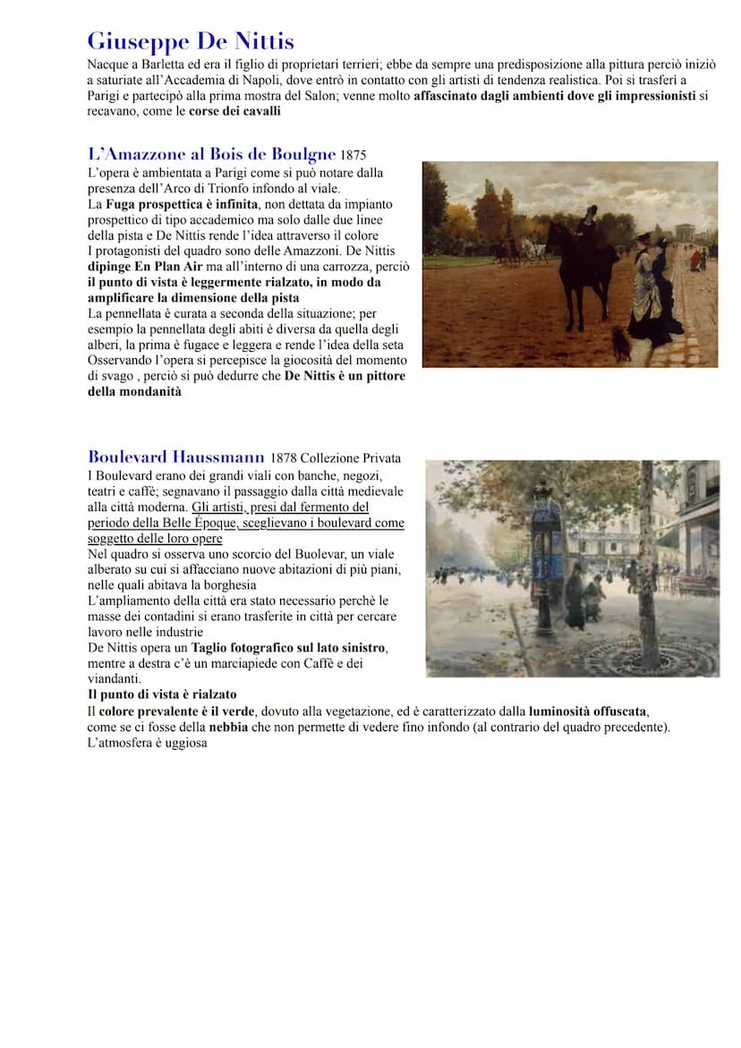 Impressionismo
Parigi 1860 1870
È un movimento artistico che vede un allontanamento dalla produzione accademica; infatti gli artisti ricerca