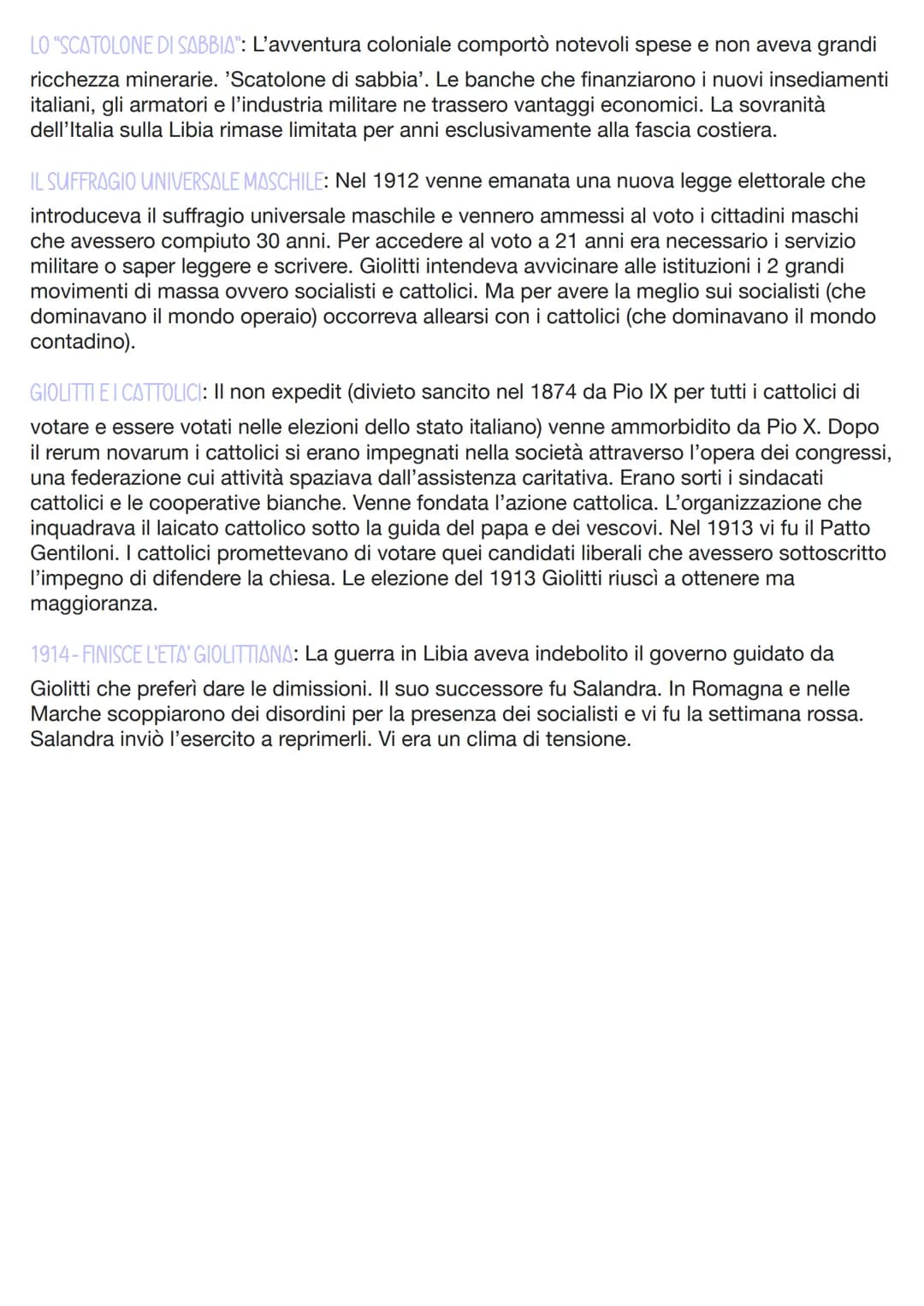 
<h2 id="contestostorico">Contesto storico</h2>
<p>Alla fine dell'Ottocento, l'Italia si trovava in una situazione molto difficile. Nel 1898