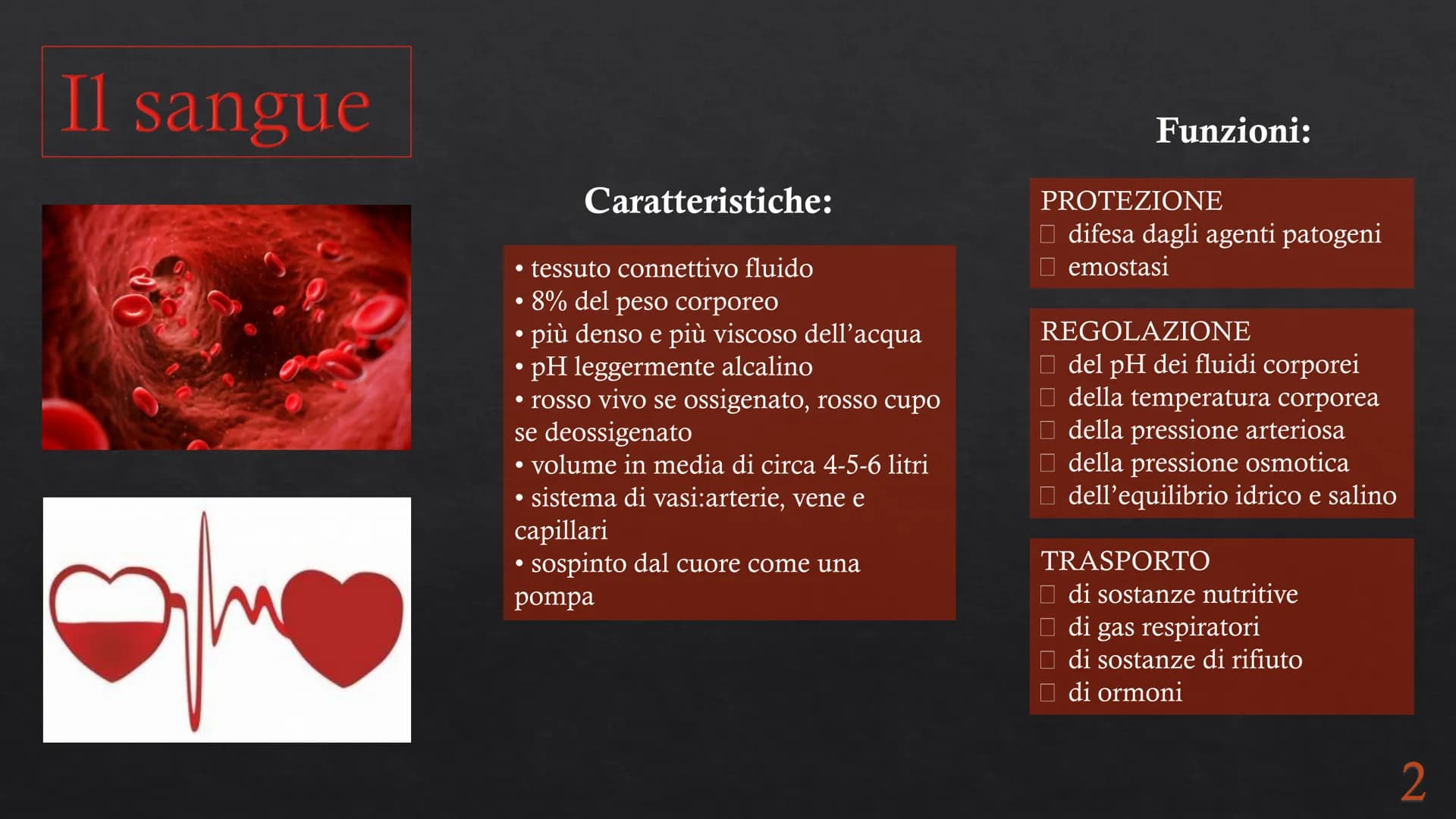 Le funzioni e la Pieralisi Aurora 3A
composizione del sangue
L'emopoiesi e l'emocateresi
S Il sangue
g/m
Caratteristiche:
• tessuto connetti