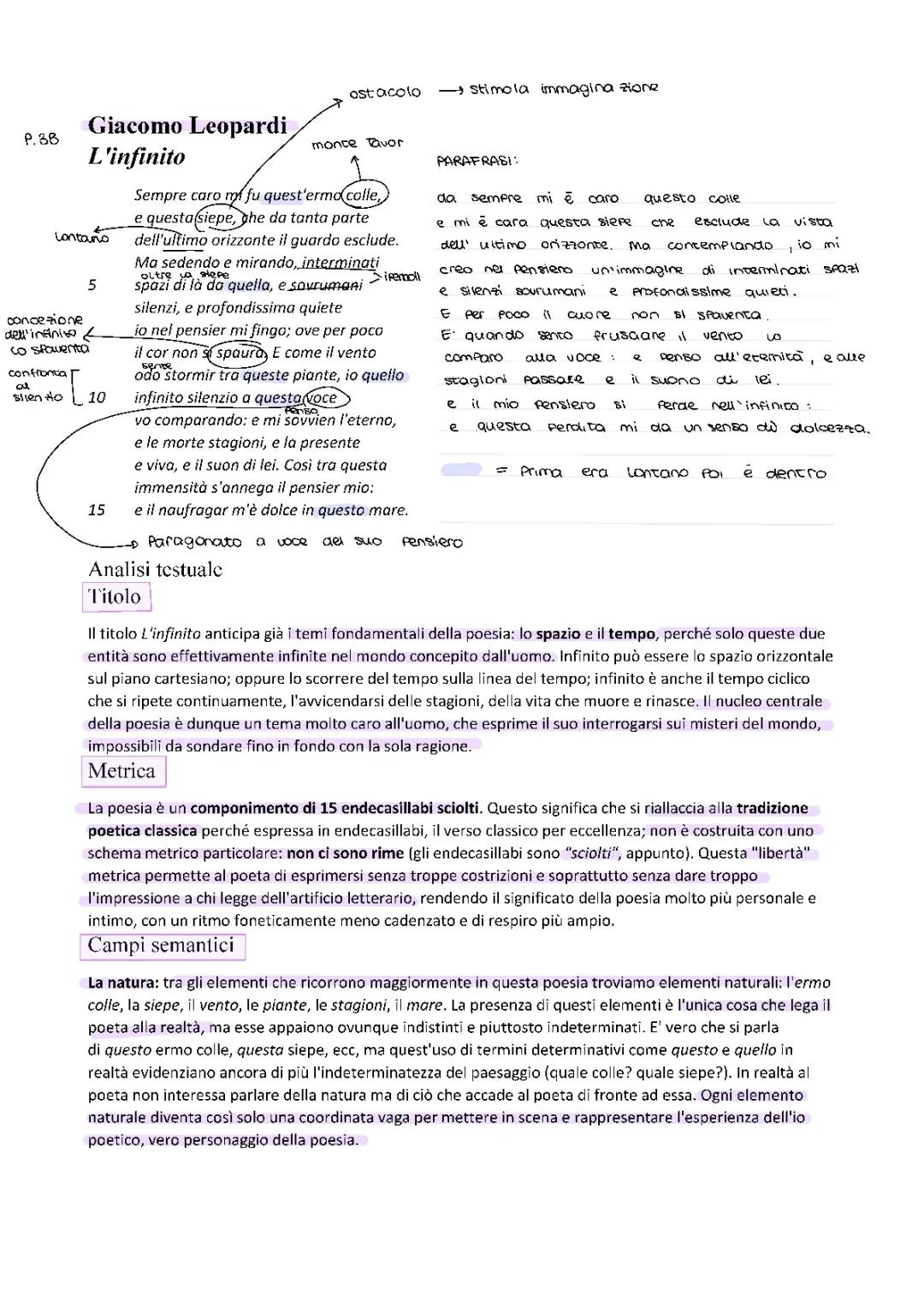 Giacomo Leopardi x infinito