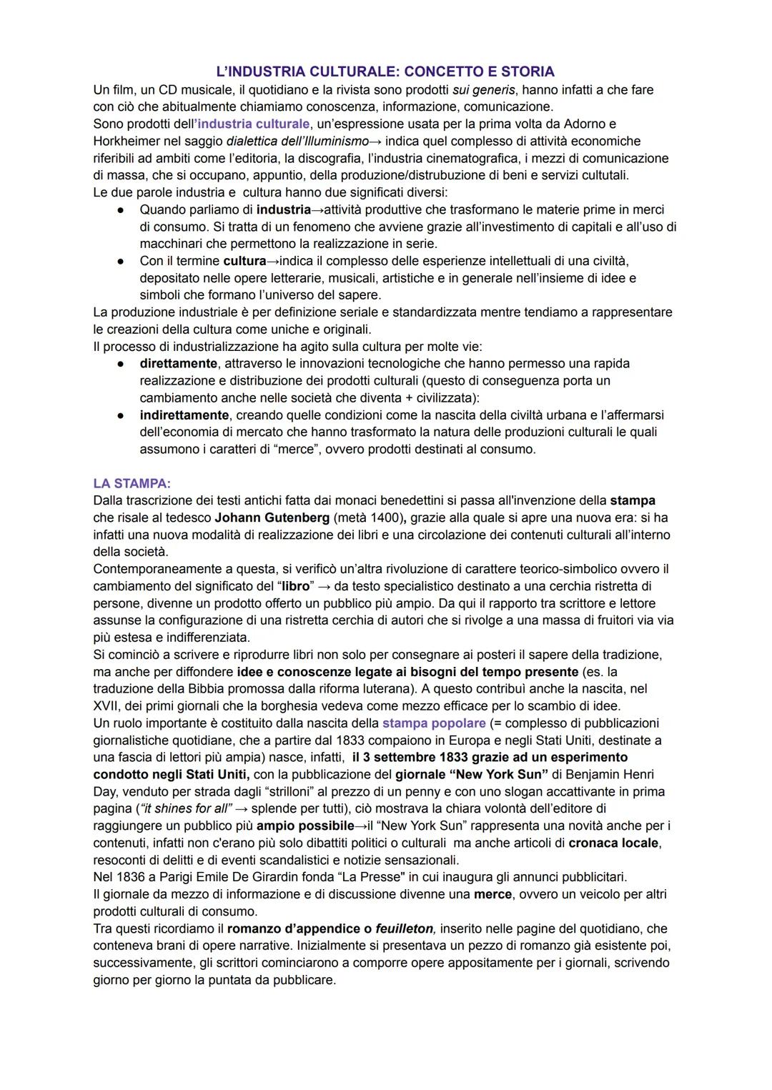 L'industria culturale e i suoi strumenti