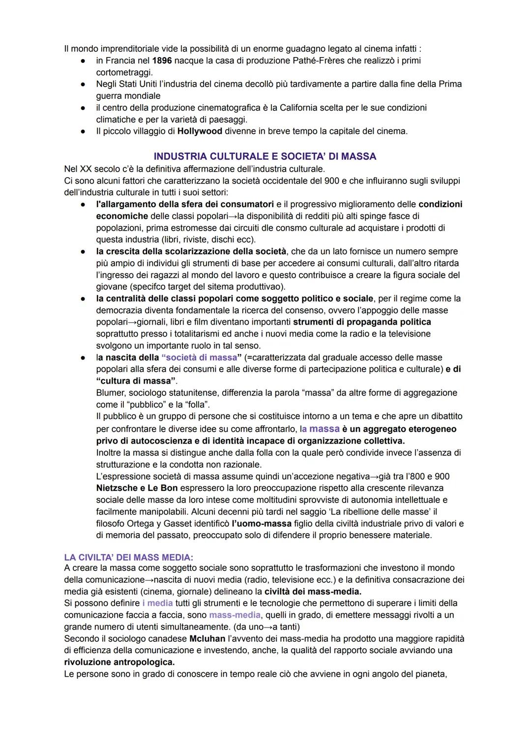 L'INDUSTRIA CULTURALE: CONCETTO E STORIA
Un film, un CD musicale, il quotidiano e la rivista sono prodotti sui generis, hanno infatti a che 