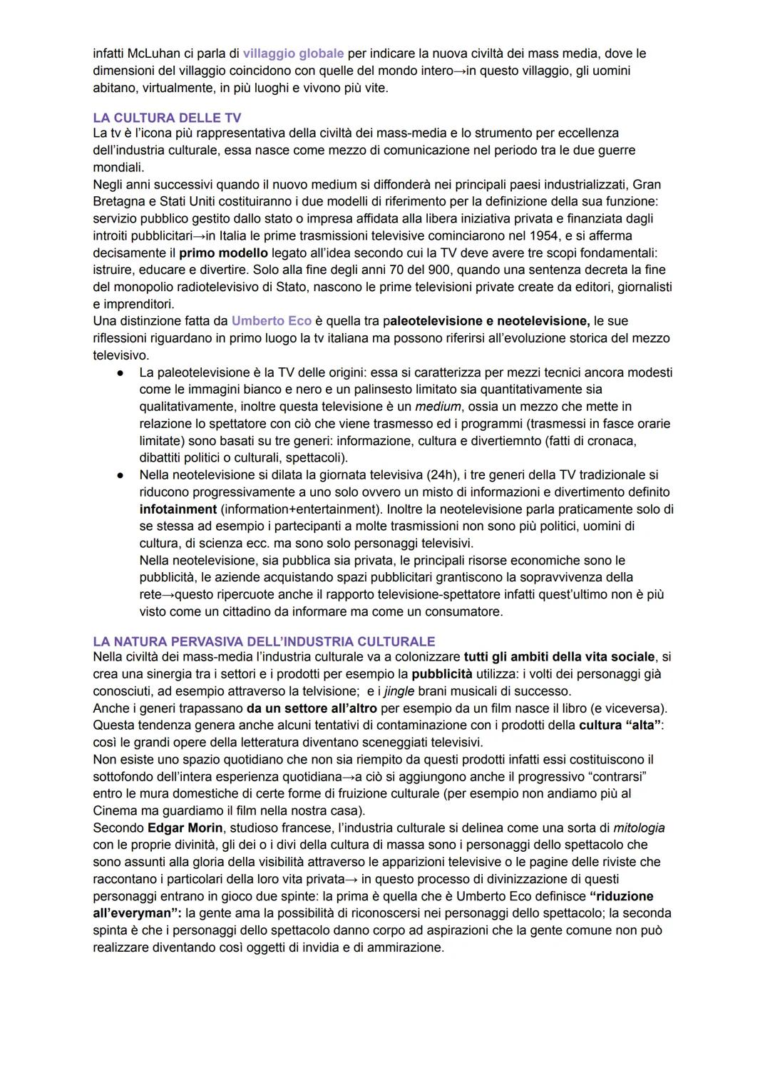 L'INDUSTRIA CULTURALE: CONCETTO E STORIA
Un film, un CD musicale, il quotidiano e la rivista sono prodotti sui generis, hanno infatti a che 