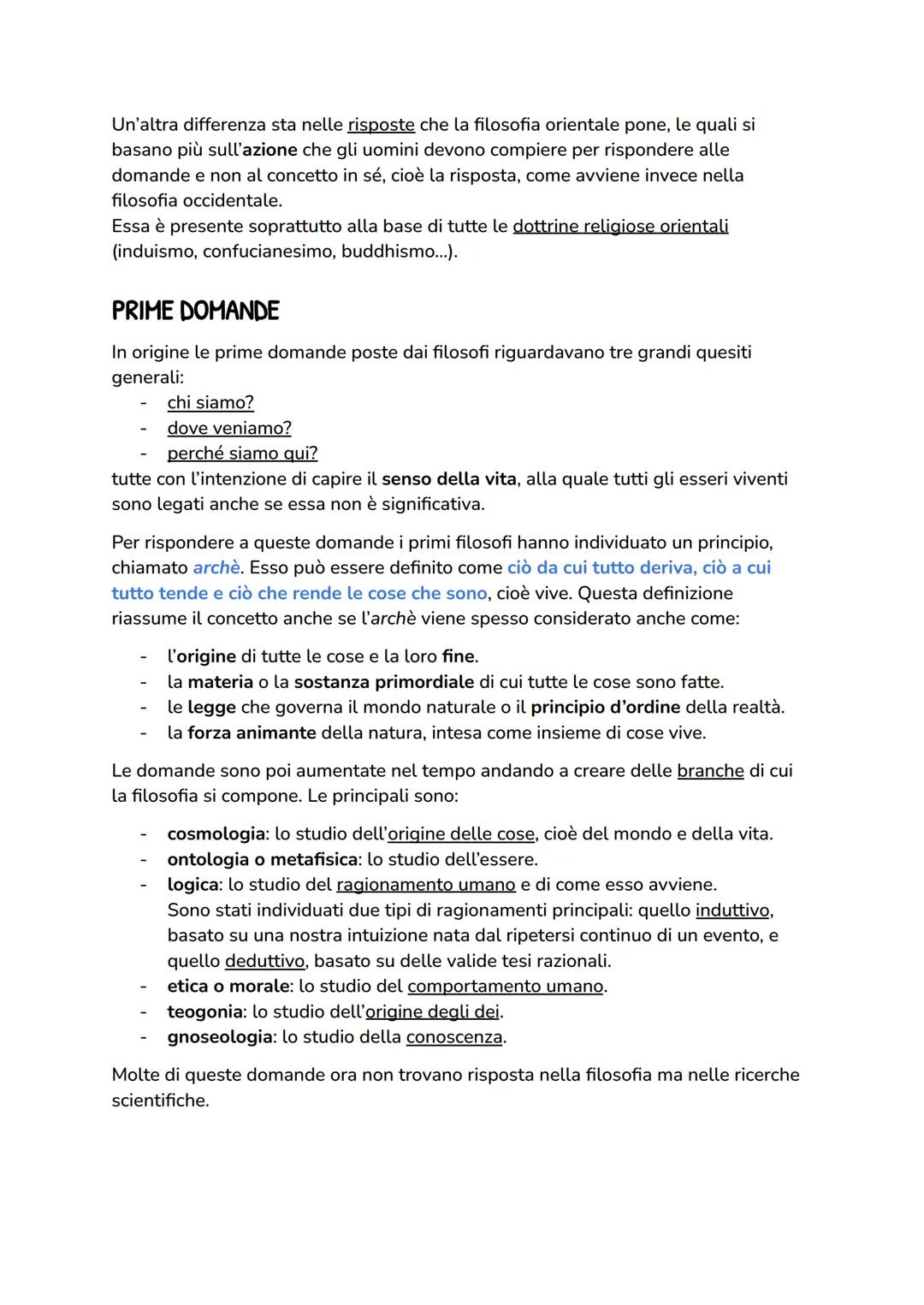 La FILOSOFIA
07/10/2023
DEFINIZIONE
Philosophia: parola d'origine greca formata da philo ovvero "tendere verso
qualcosa" e sophia cioè "sapi
