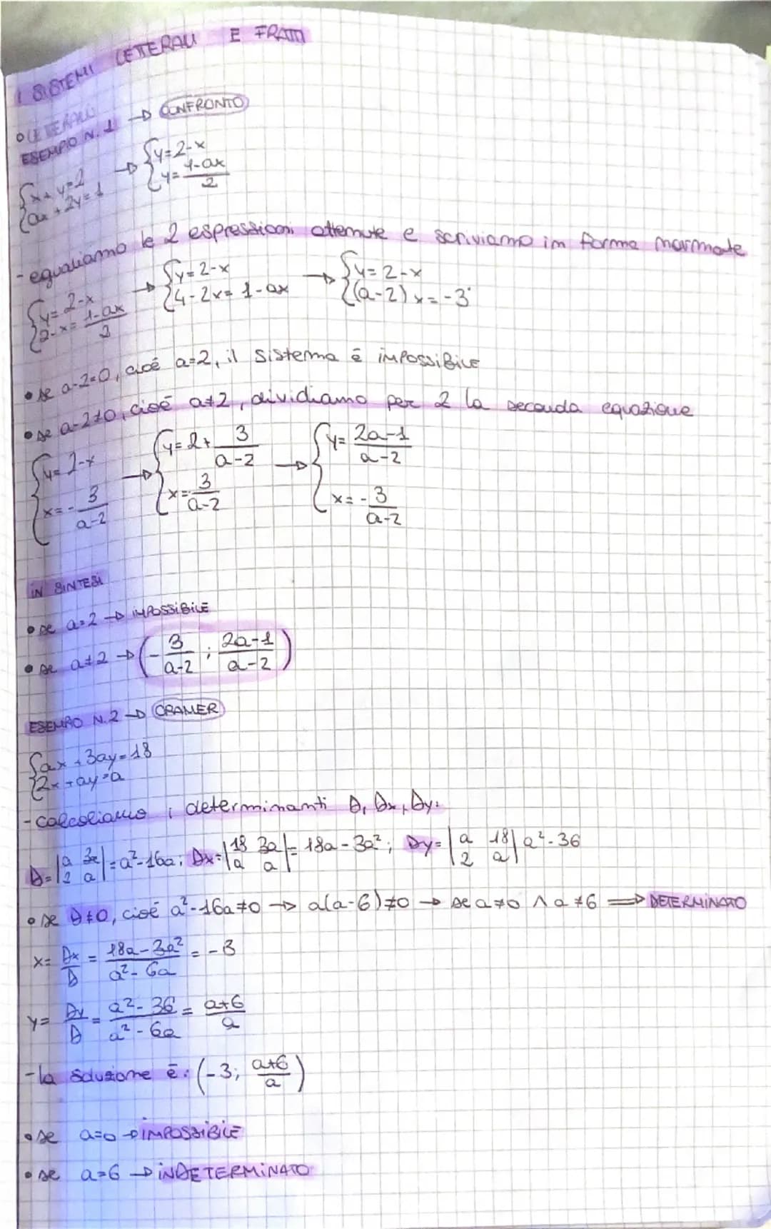 || SISTEMI UNERI
GRADO DI UN SISTEMA De il prodotto dei gradi delle singole equazioni
FORMA NORMALE
→
Sax+by-c
(ax + by =c₁
a. a, b, b = coe