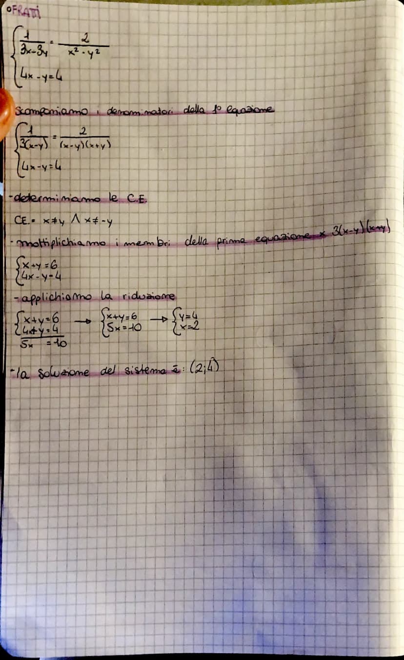 || SISTEMI UNERI
GRADO DI UN SISTEMA De il prodotto dei gradi delle singole equazioni
FORMA NORMALE
→
Sax+by-c
(ax + by =c₁
a. a, b, b = coe