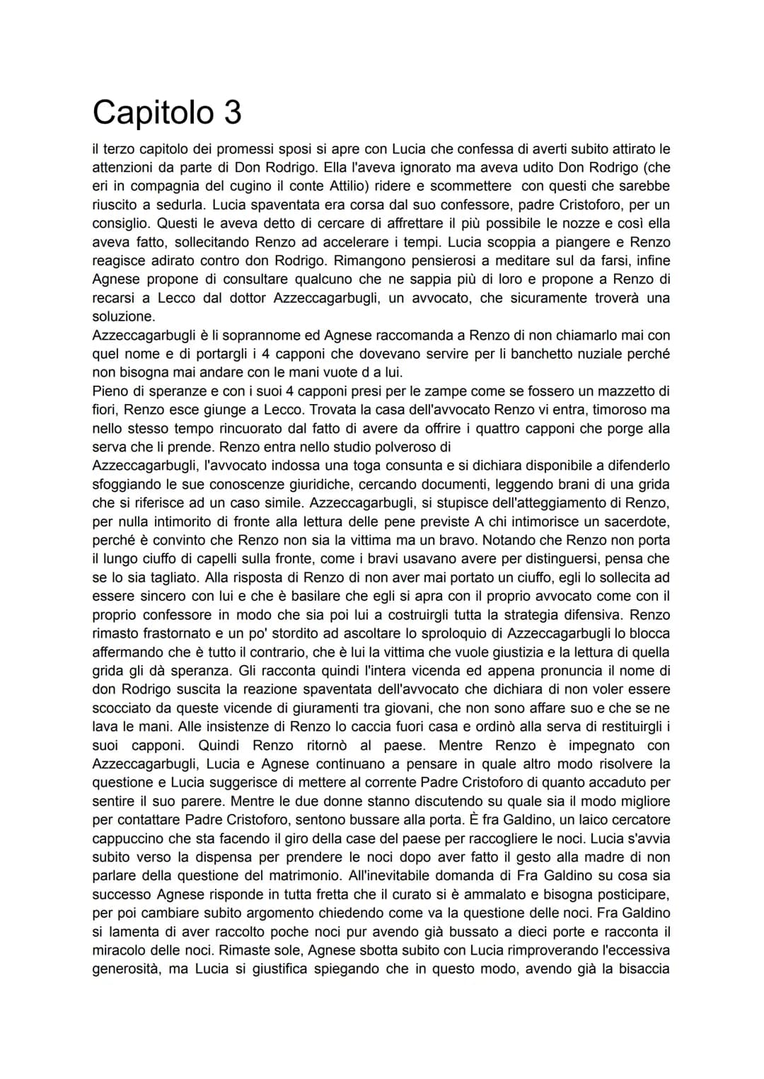 Capitolo 1
Alessandro Manzoni apre il suo romanzo presentando i luoghi che faranno da sfondo alle
vicende principali dei Promessi Sposi: il 