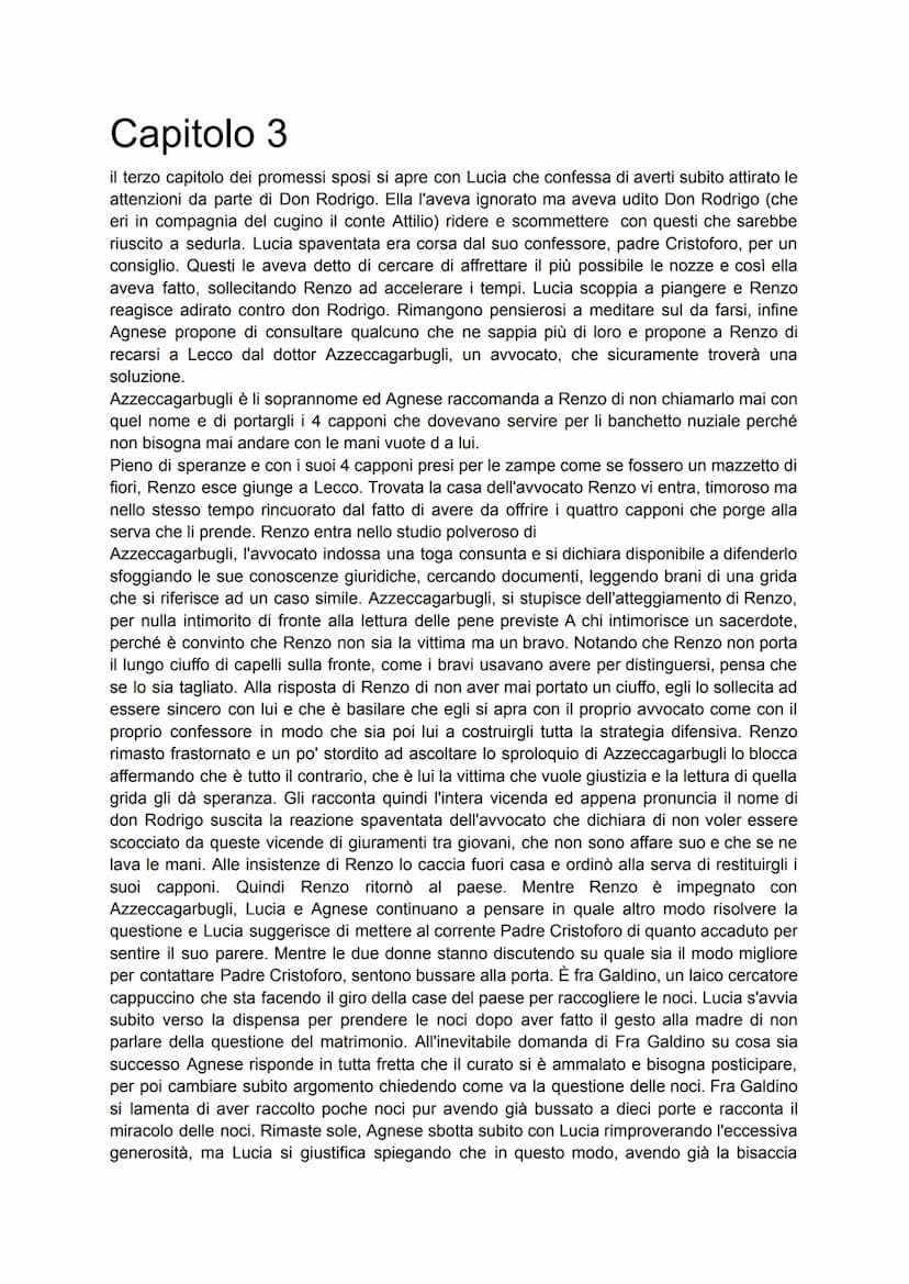 Capitolo 1
Alessandro Manzoni apre il suo romanzo presentando i luoghi che faranno da sfondo alle
vicende principali dei Promessi Sposi: il 