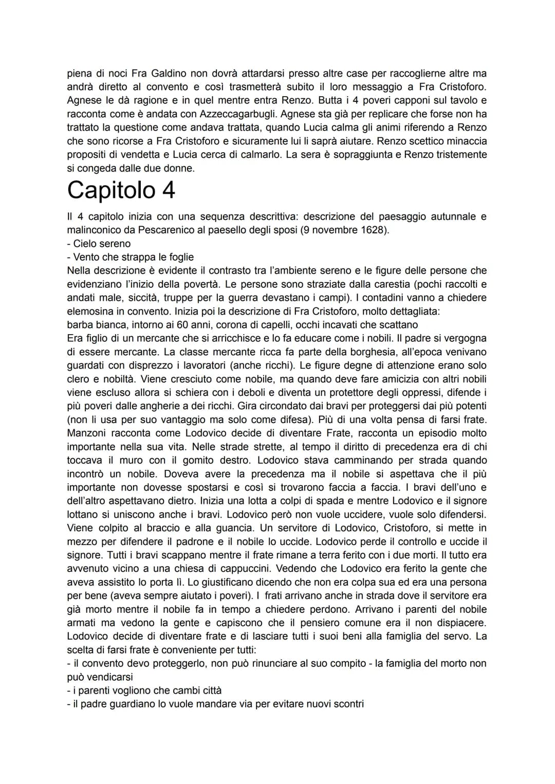 Capitolo 1
Alessandro Manzoni apre il suo romanzo presentando i luoghi che faranno da sfondo alle
vicende principali dei Promessi Sposi: il 