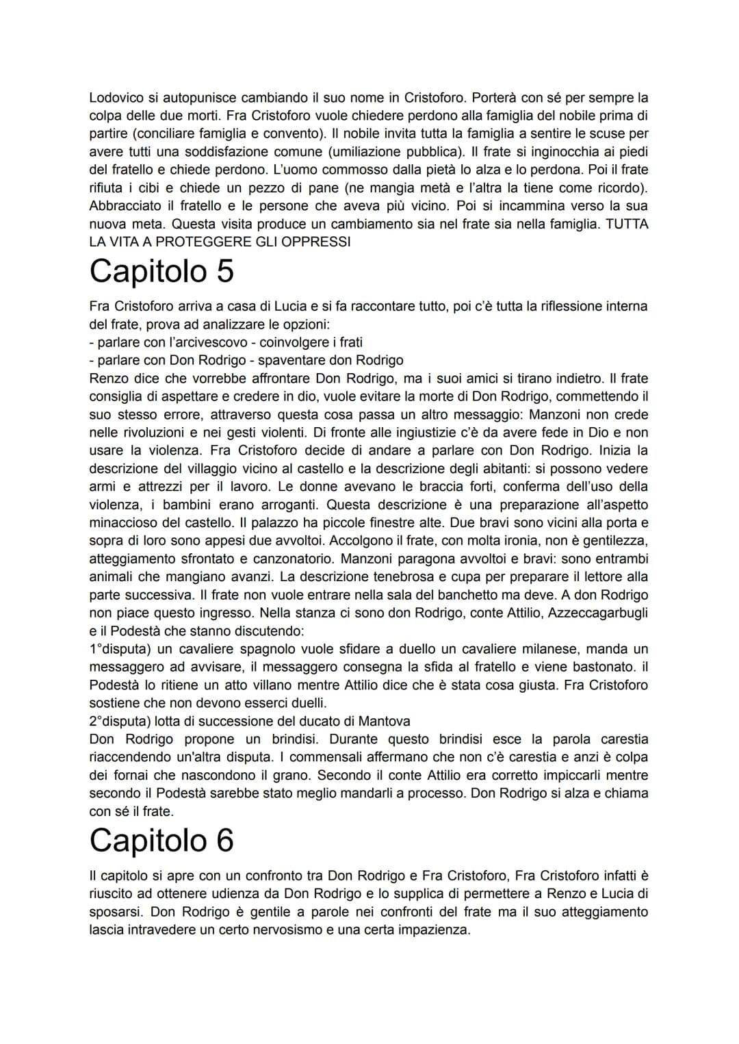 Capitolo 1
Alessandro Manzoni apre il suo romanzo presentando i luoghi che faranno da sfondo alle
vicende principali dei Promessi Sposi: il 