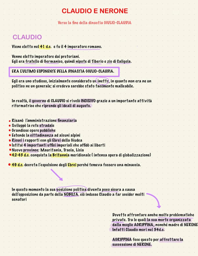LA DINASTIA DEI FLAVI
Dopo NERONE Roma va in crisi e nel 69 d.c. si succedono degli imperatori
GALBA
Scelto dal Senato e
sfavorito ai
pretor