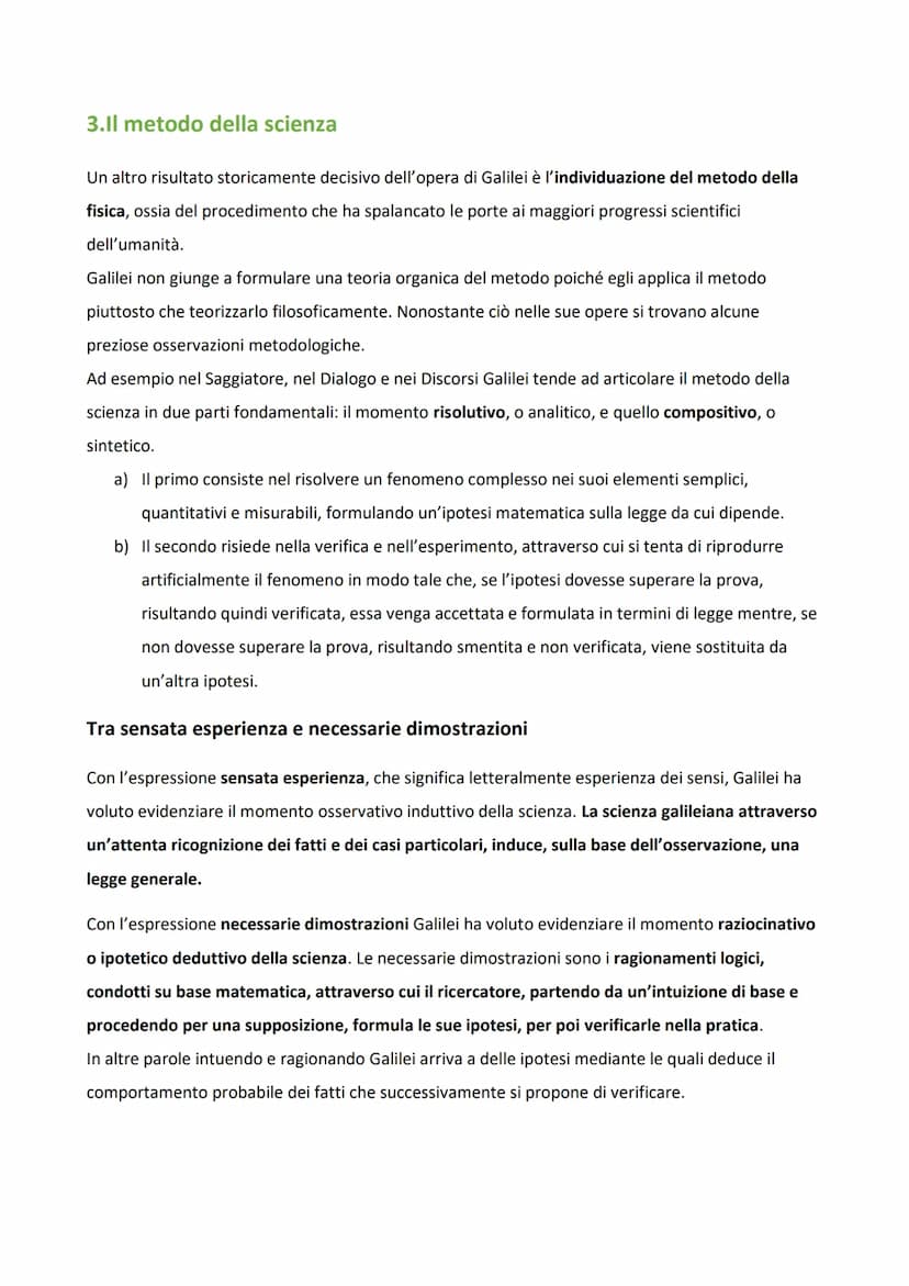1. Introduzione
Galileo Galilei nacque a Pisa nel 1564 da genitori della media borghesia in un'epoca in cui l'Italia
stava uscendo dal Rinas