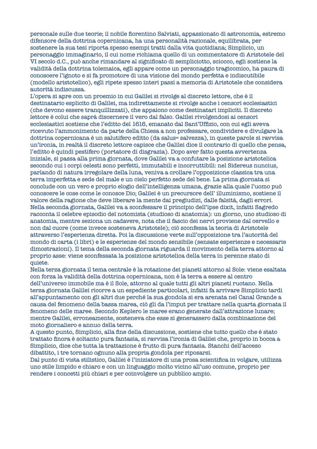 Galileo Galilei
• La vita
Galilei fu uno scienziato che innovò il concetto di scienza e il metodo scientifico, egli
appoggia in pieno la vis