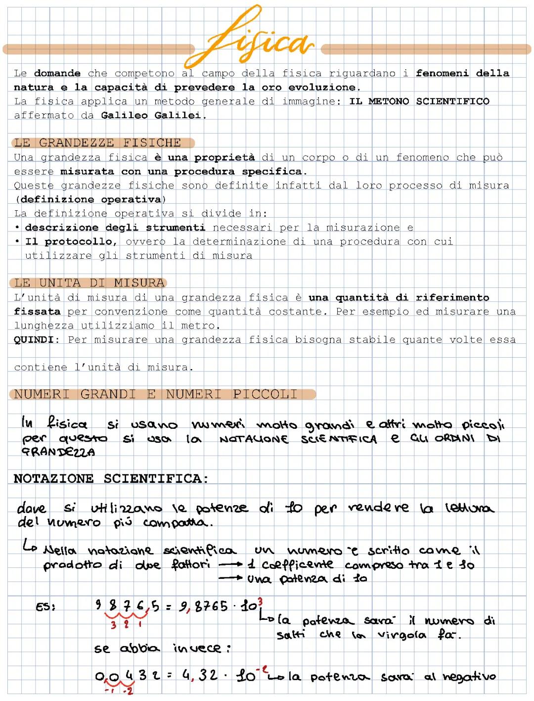 le grandezze fisiche 