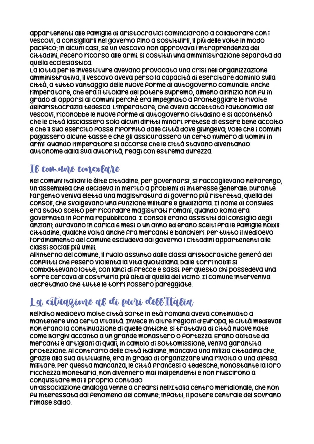 L'Italia comunale e l'Impero
La nascita del Comune
I centri urbani crescono d'importanza
Tra il IX e il X secolo, l'incapacità del potere im