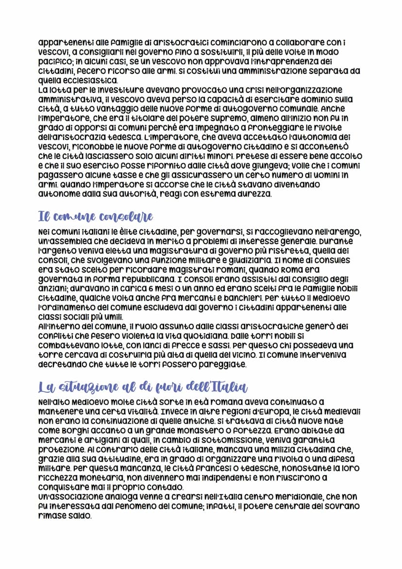 L'Italia comunale e l'Impero
La nascita del Comune
I centri urbani crescono d'importanza
Tra il IX e il X secolo, l'incapacità del potere im