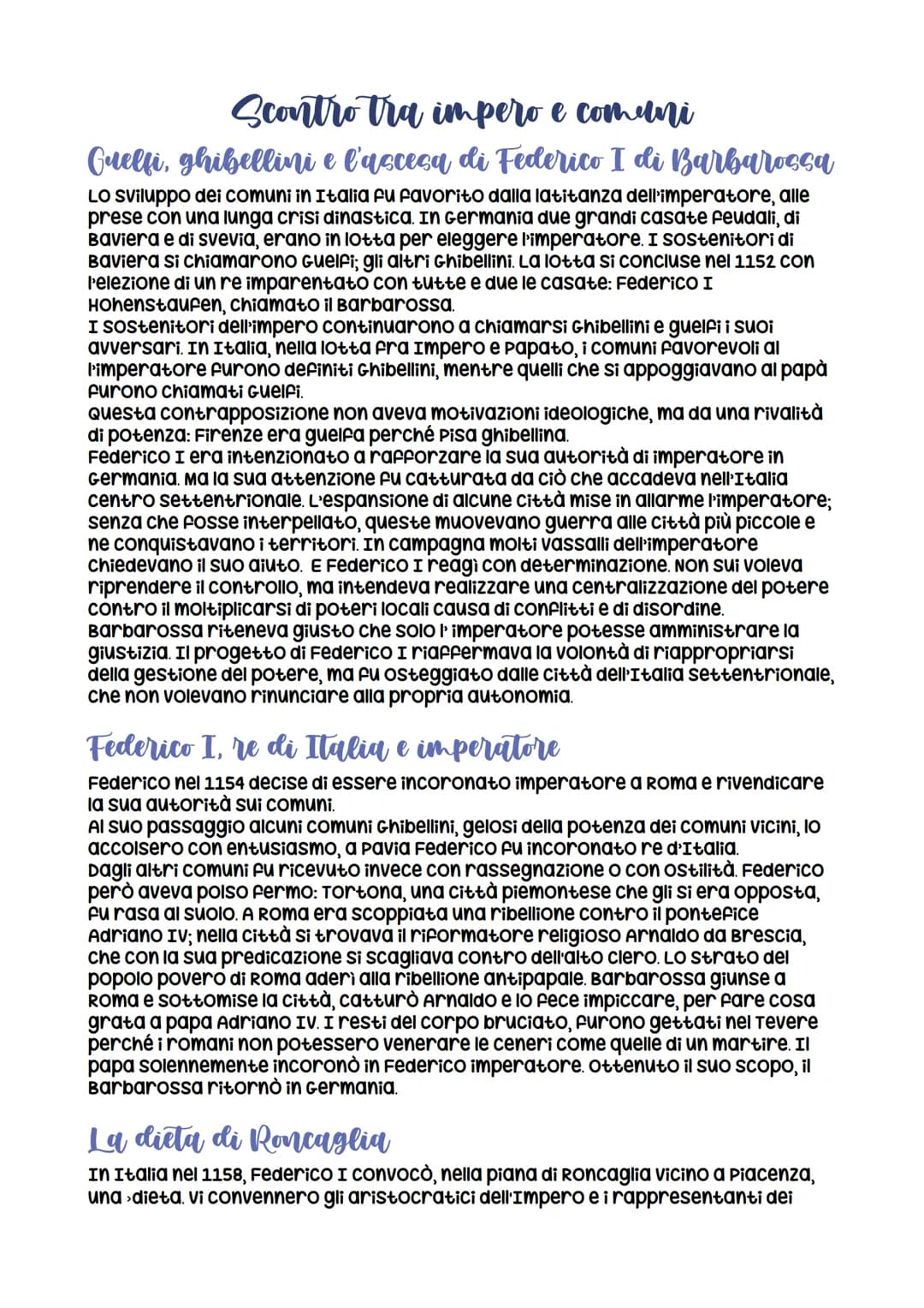 L'Italia comunale e l'Impero
La nascita del Comune
I centri urbani crescono d'importanza
Tra il IX e il X secolo, l'incapacità del potere im