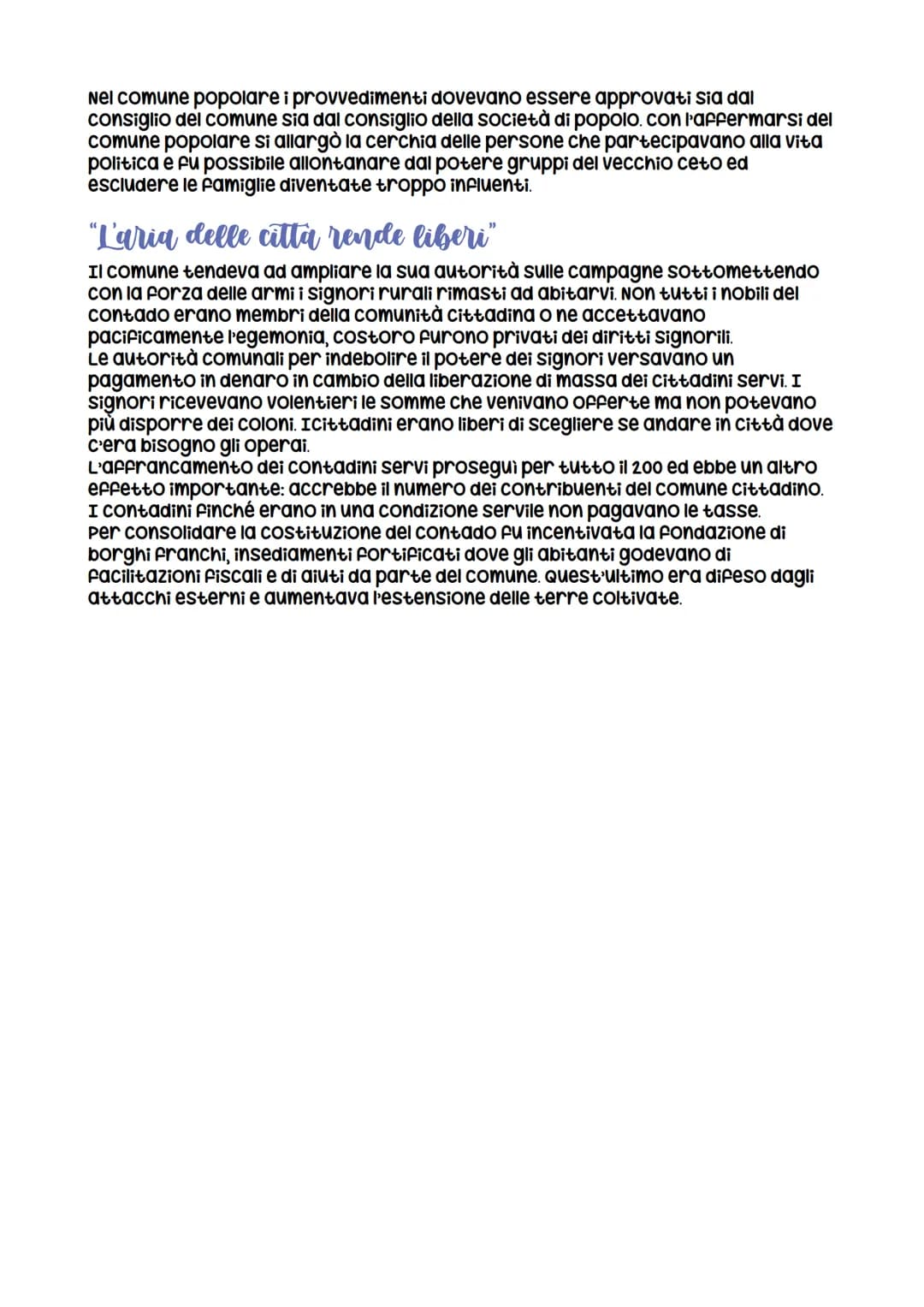 L'Italia comunale e l'Impero
La nascita del Comune
I centri urbani crescono d'importanza
Tra il IX e il X secolo, l'incapacità del potere im