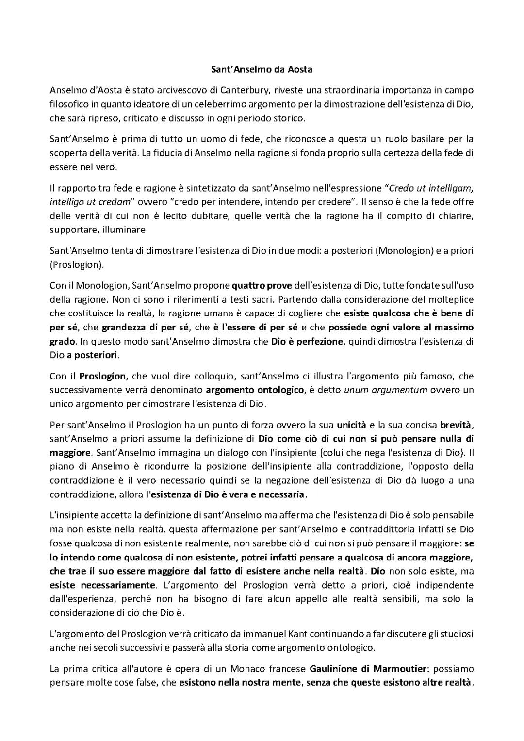 Sant’Anselmo e San Tommaso 