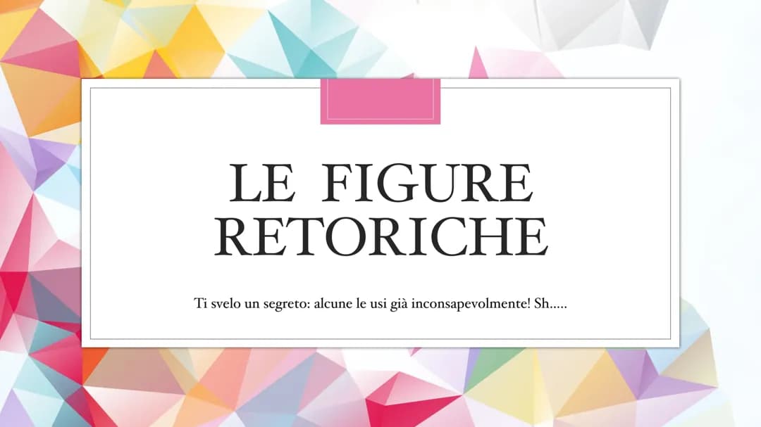 Figure retoriche 