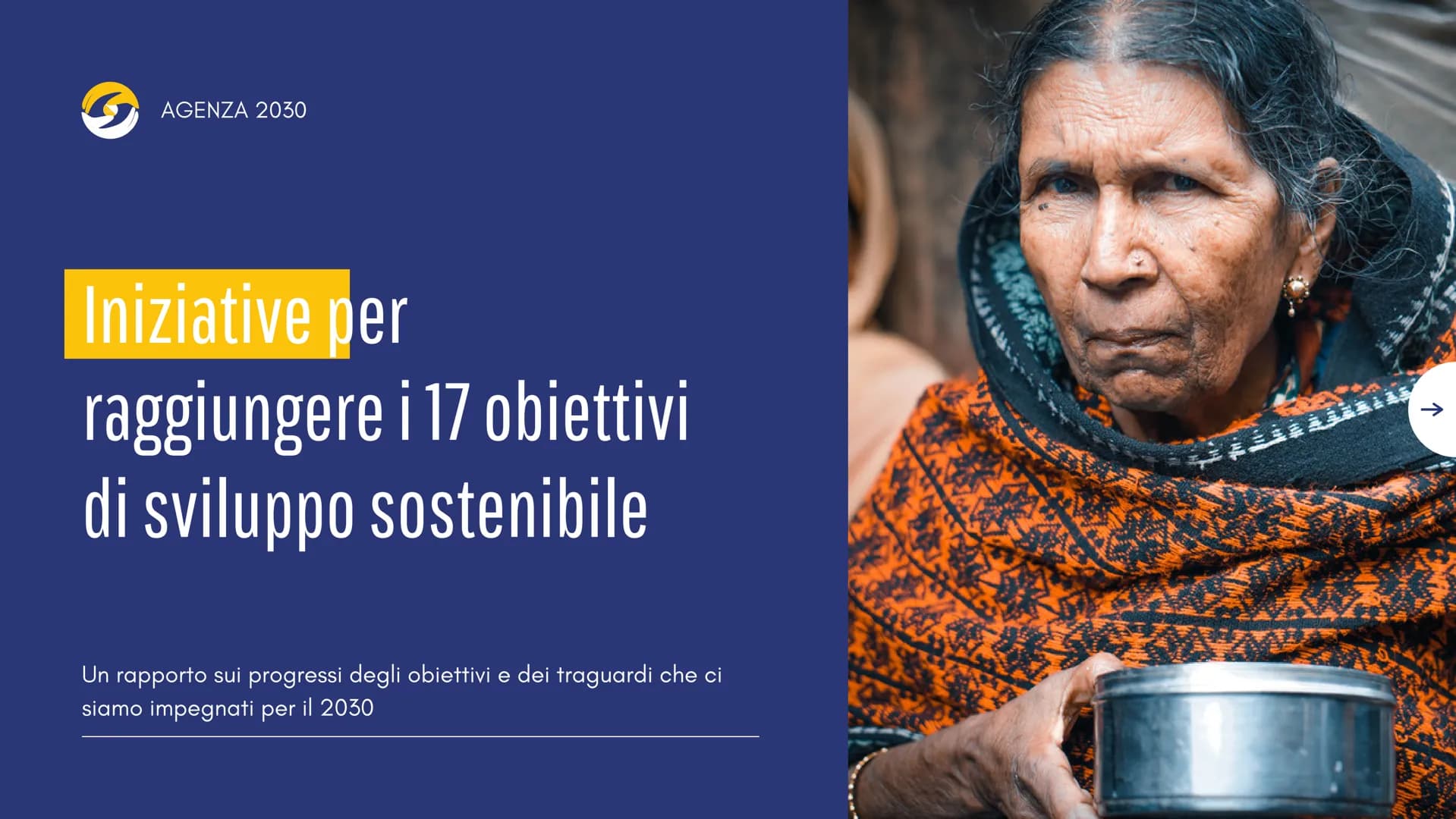 AGENZA 2030
Iniziative per
raggiungere i 17 obiettivi
di sviluppo sostenibile
Un rapporto sui progressi degli obiettivi e dei traguardi che 