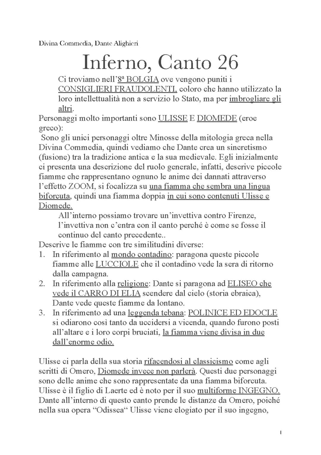 Inferno canto 26