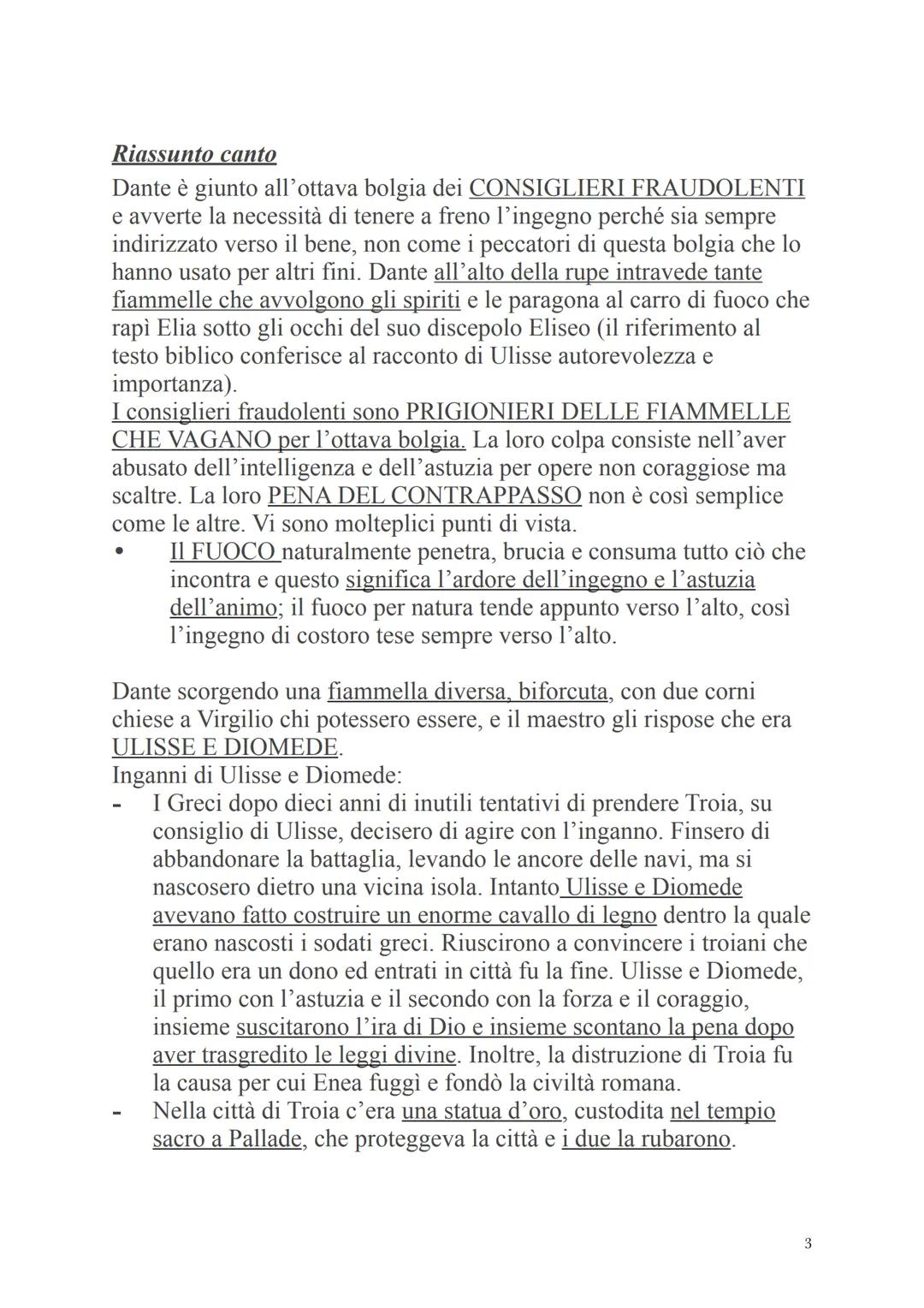Divina Commedia, Dante Alighieri
Inferno, Canto 26
Ci troviamo nell'8ª BOLGIA ove vengono puniti i
CONSIGLIERI FRAUDOLENTI, coloro che hanno