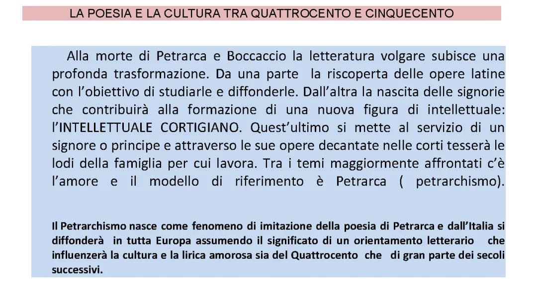 Umanesimo e rinascimento 